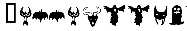 Holloweenie Bats font preview